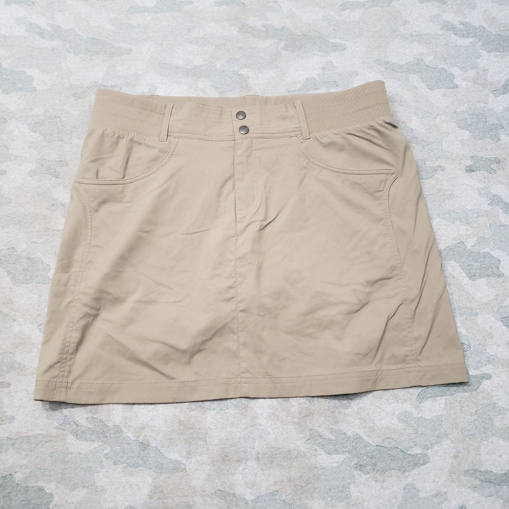 Title Nine Skort Womens 14 Tan Hiking Golf Athletic Outdoor Activewear Pockets